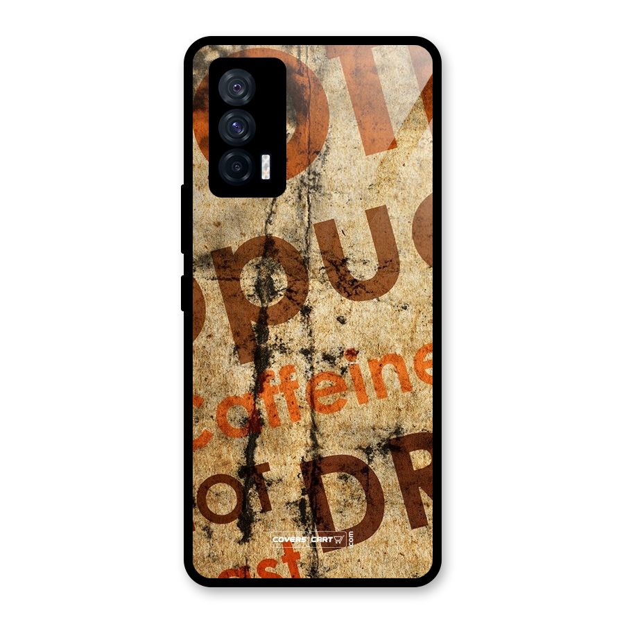 Coffee Caffeine Glass Back Case for Vivo iQOO 7 5G