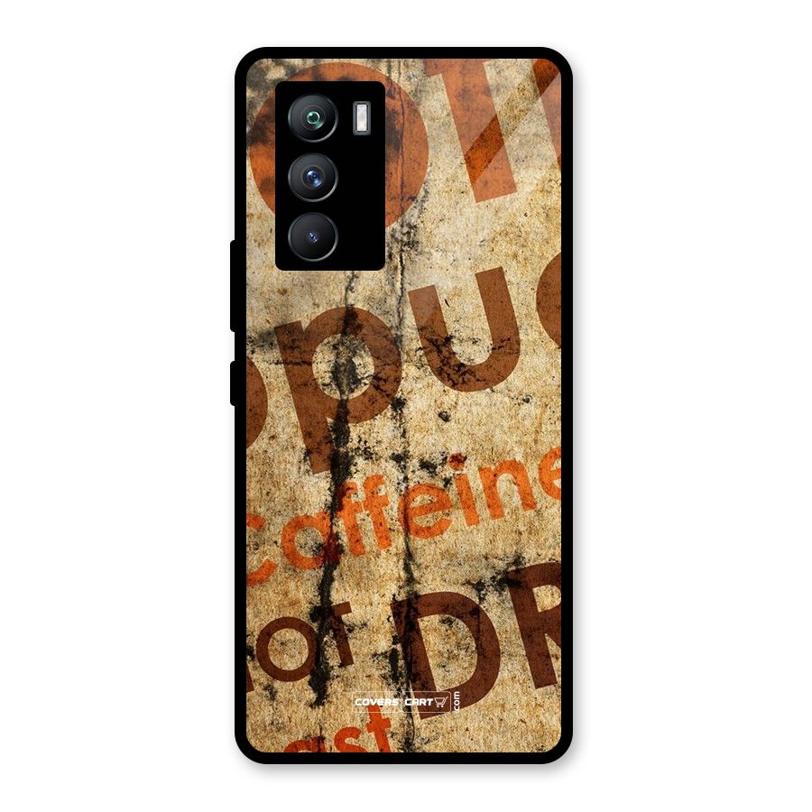Coffee Caffeine Glass Back Case for Vivo iQOO 9 SE
