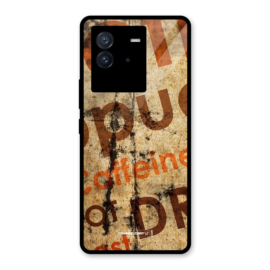 Coffee Caffeine Glass Back Case for Vivo iQOO Neo 6 5G