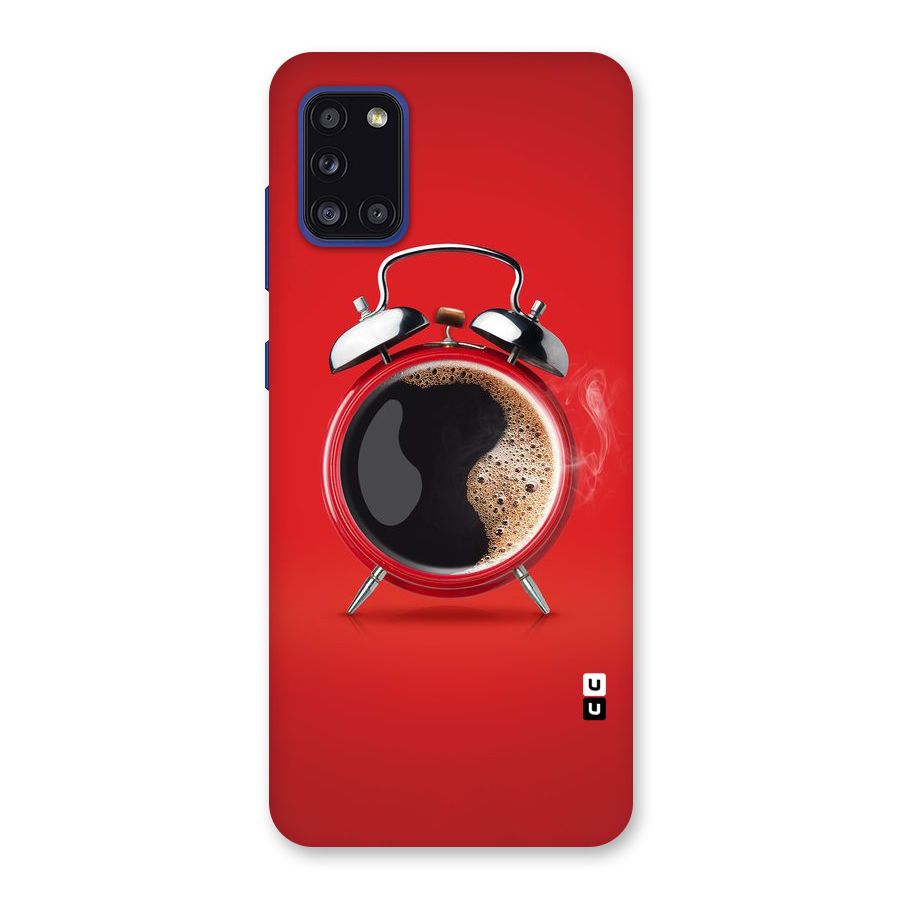 Coffee Clock Back Case for Galaxy A31