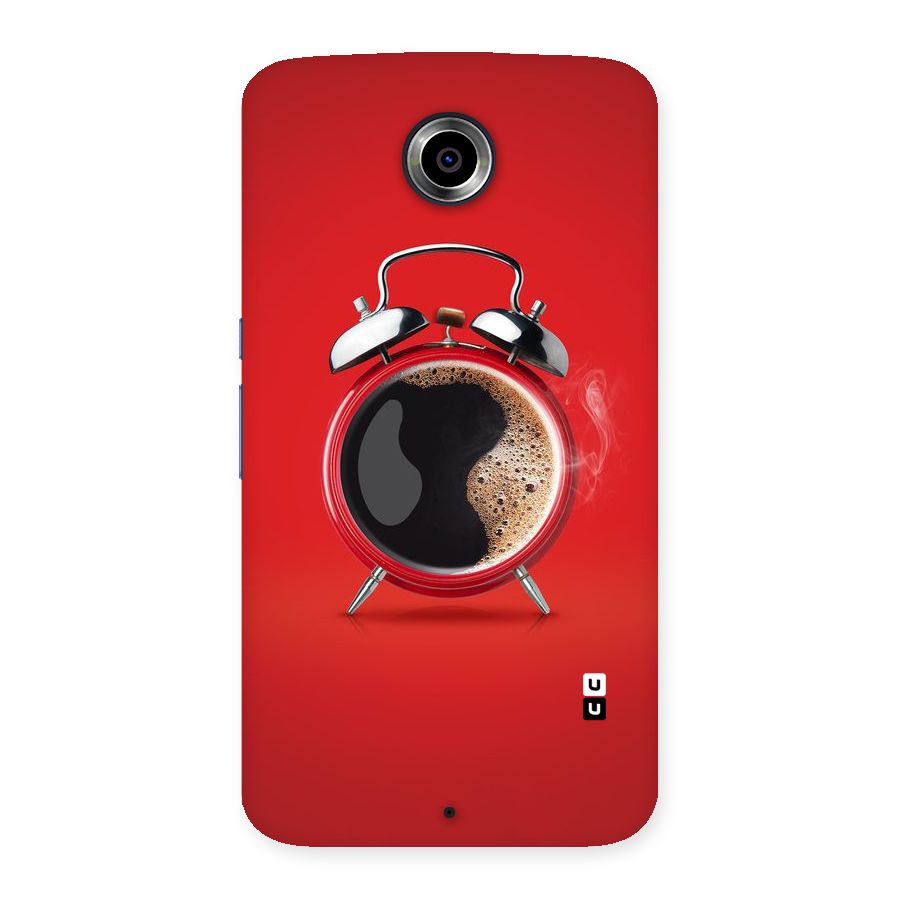 Coffee Clock Back Case for Nexsus 6