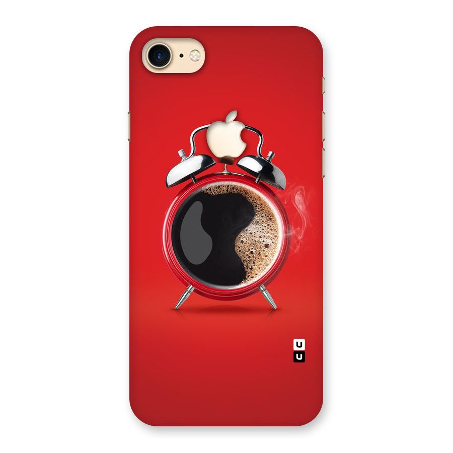 Coffee Clock Back Case for iPhone 7 Apple Cut