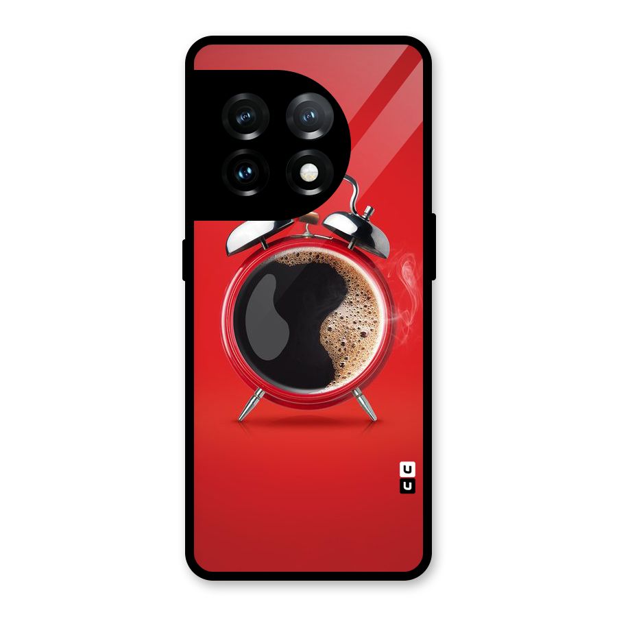 Coffee Clock Glass Back Case for OnePlus 11