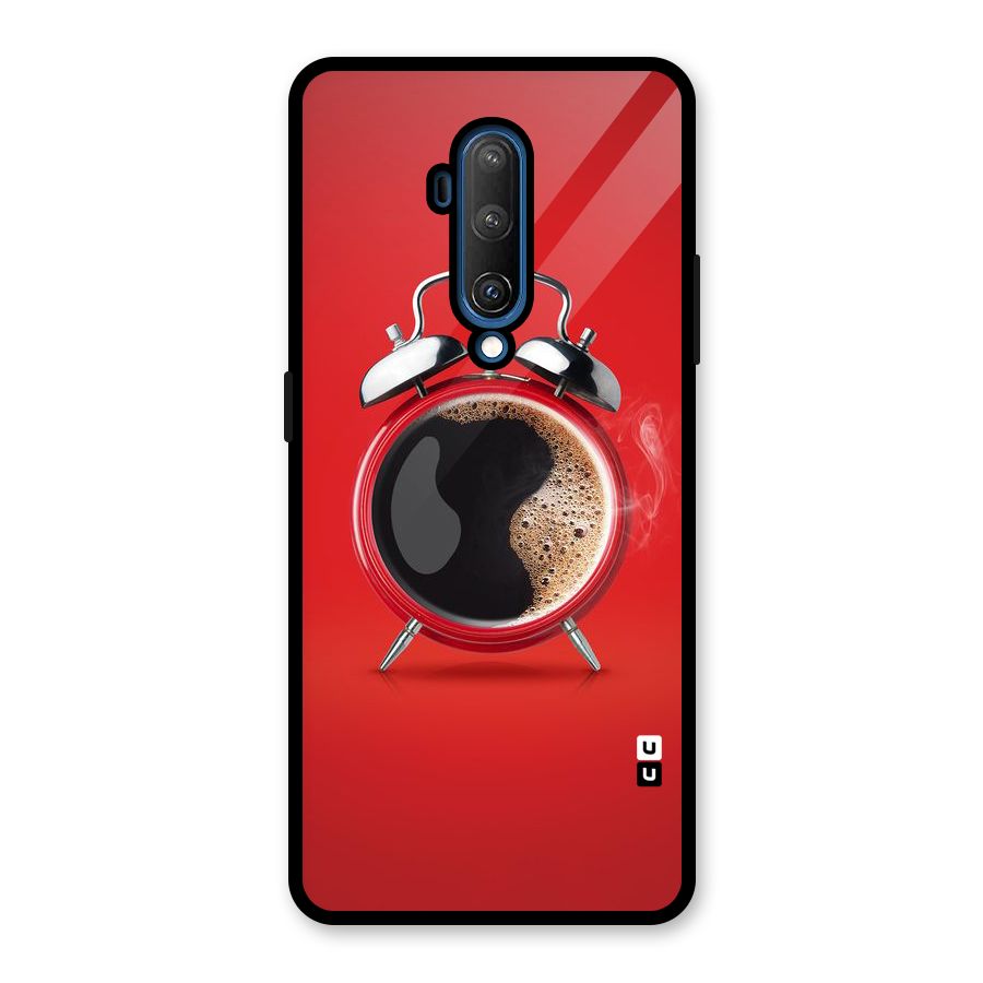 Coffee Clock Glass Back Case for OnePlus 7T Pro