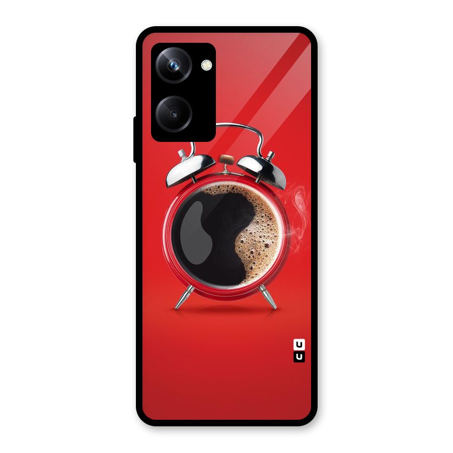 Coffee Clock Glass Back Case for Realme 10 Pro