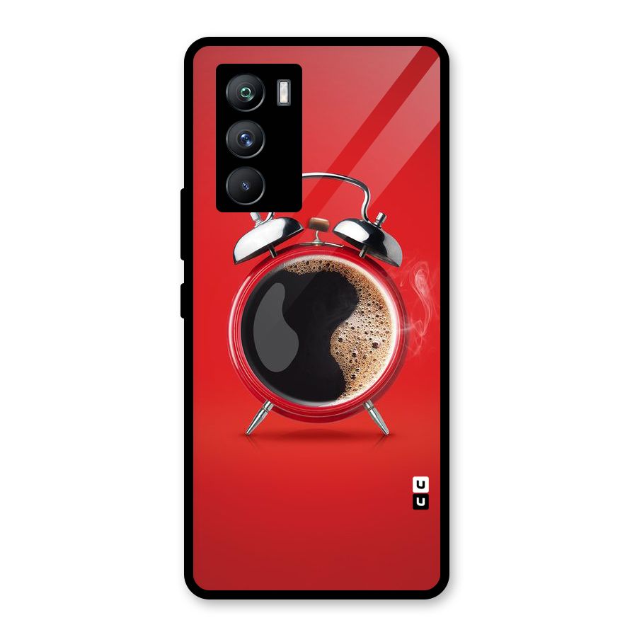 Coffee Clock Glass Back Case for Vivo iQOO 9 SE