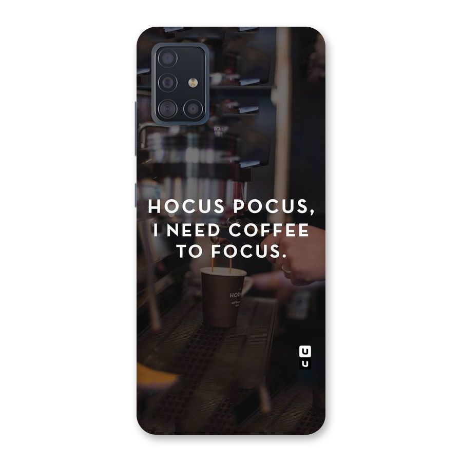 Coffee Focus Back Case for Galaxy A51