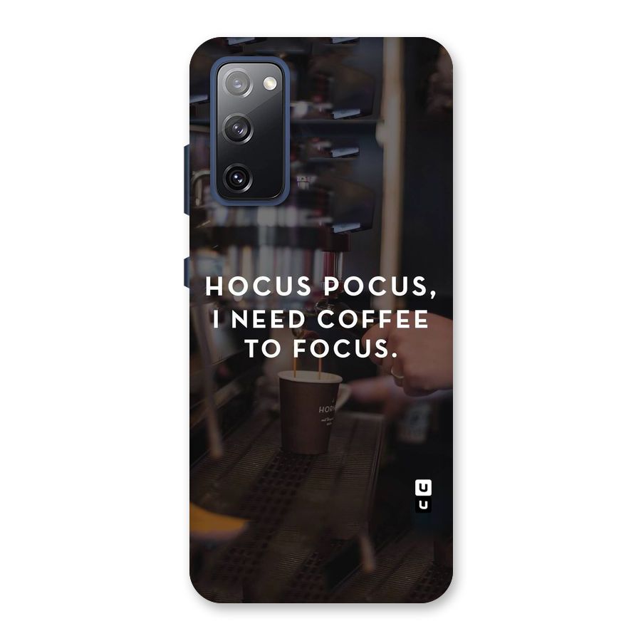 Coffee Focus Back Case for Galaxy S20 FE