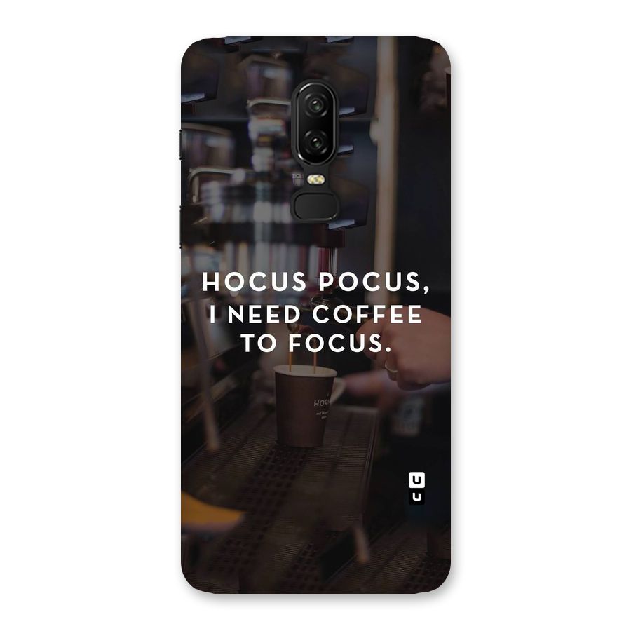 Coffee Focus Back Case for OnePlus 6