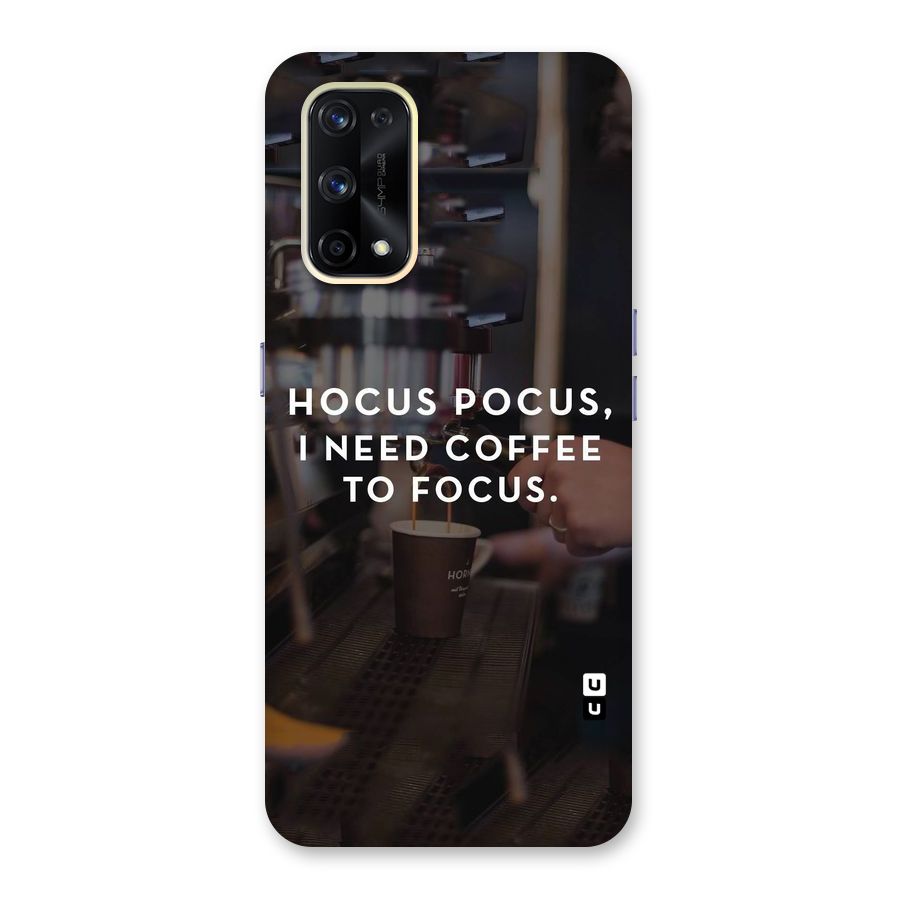 Coffee Focus Glass Back Case for Realme X7 Pro