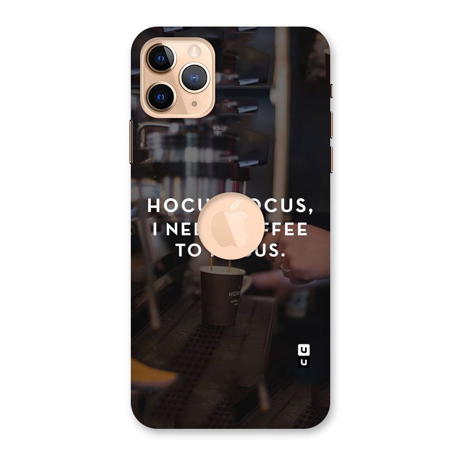 Coffee Focus Back Case for iPhone 11 Pro Max Logo Cut