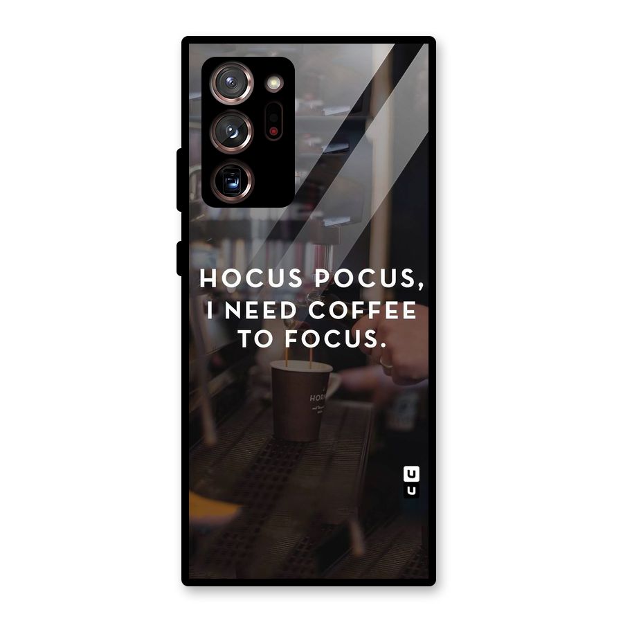 Coffee Focus Glass Back Case for Galaxy Note 20 Ultra 5G