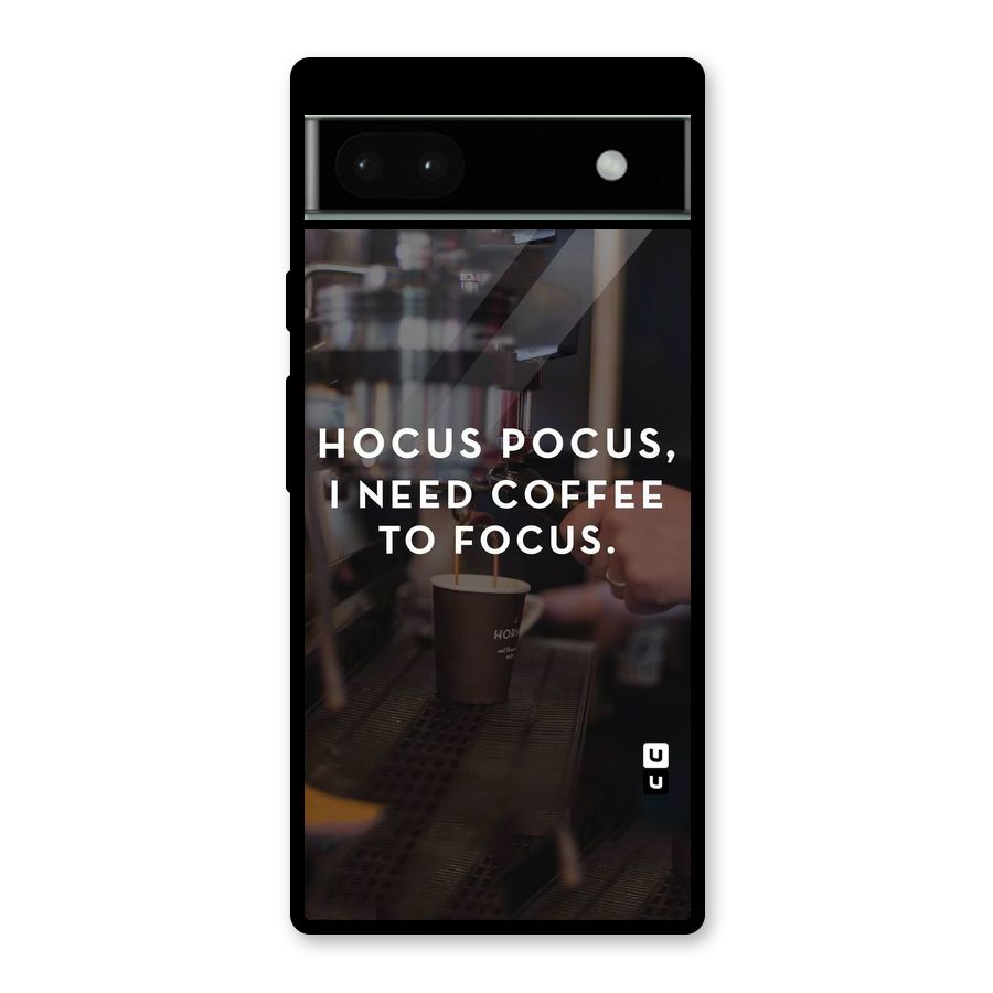 Coffee Focus Glass Back Case for Google Pixel 6a