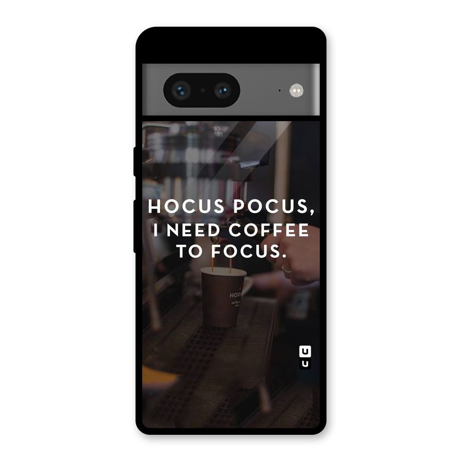 Coffee Focus Glass Back Case for Google Pixel 7