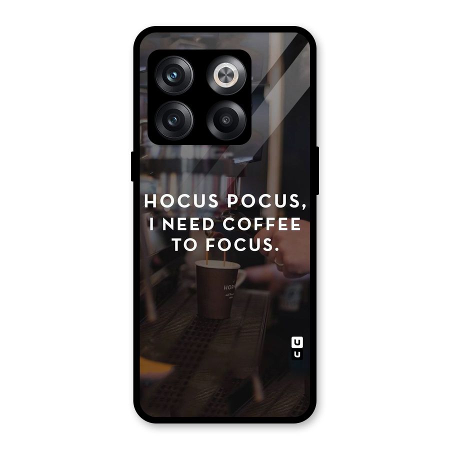 Coffee Focus Glass Back Case for OnePlus 10T
