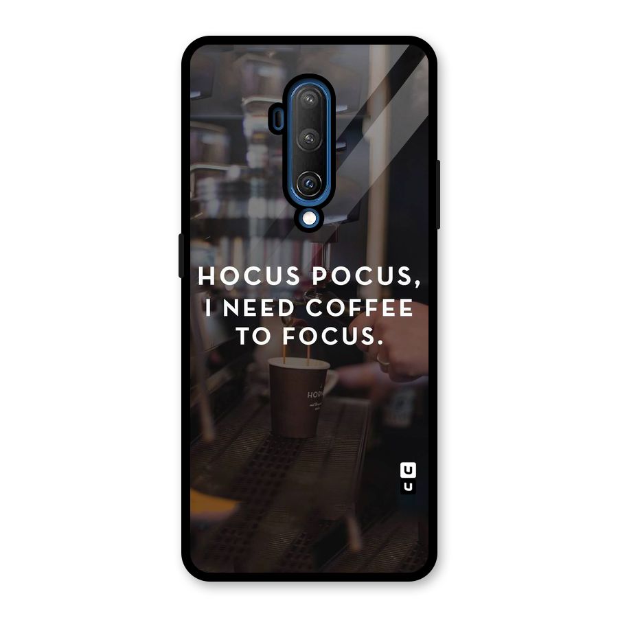 Coffee Focus Glass Back Case for OnePlus 7T Pro