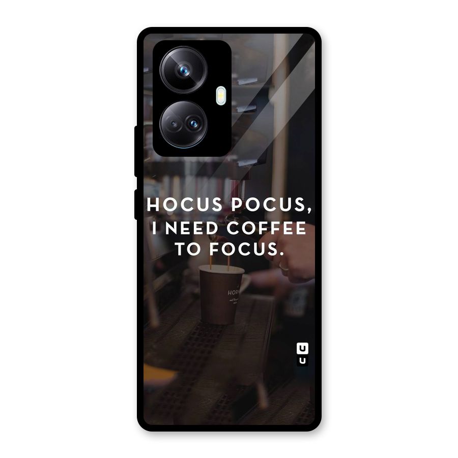 Coffee Focus Glass Back Case for Realme 10 Pro Plus