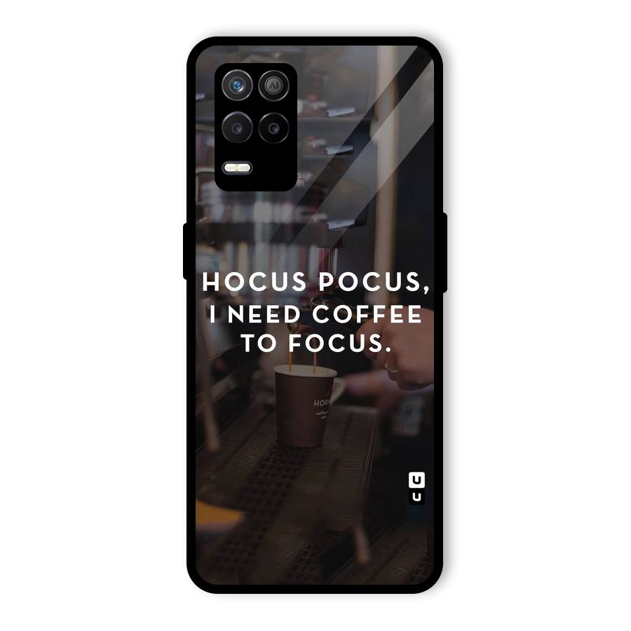 Coffee Focus Glass Back Case for Realme 8 5G