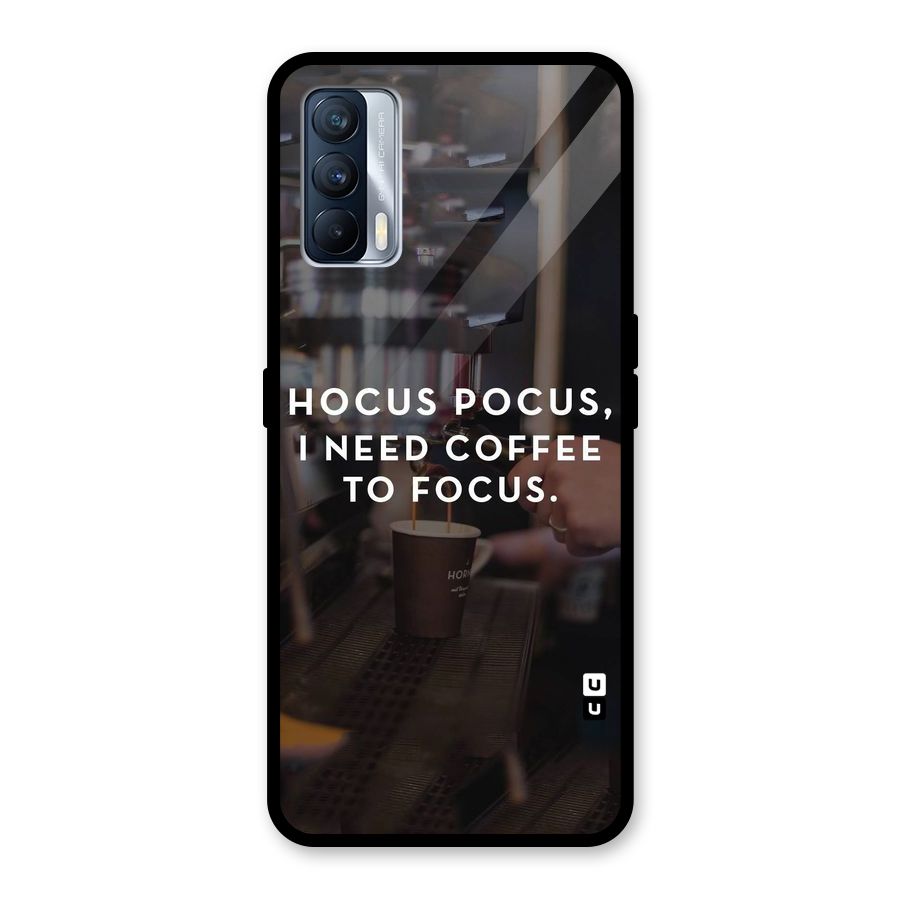 Coffee Focus Glass Back Case for Realme X7