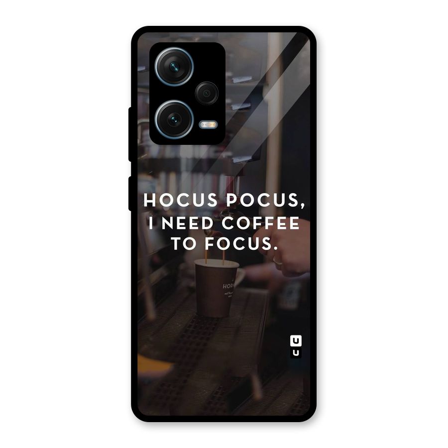Coffee Focus Glass Back Case for Redmi Note 12 Pro Plus 5G