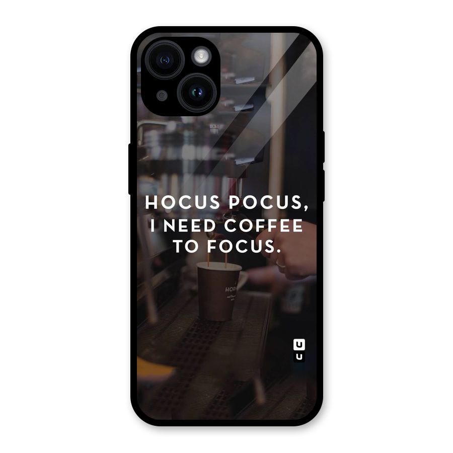 Coffee Focus Glass Back Case for iPhone 14