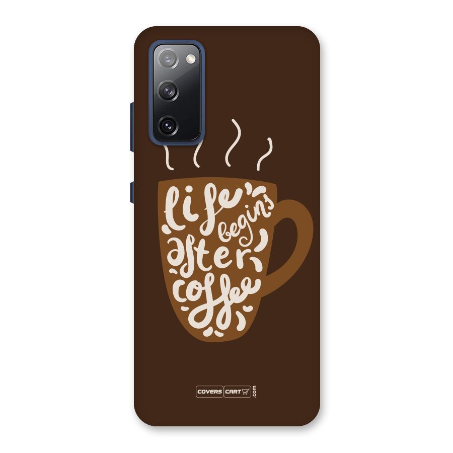 Coffee Mug Back Case for Galaxy S20 FE