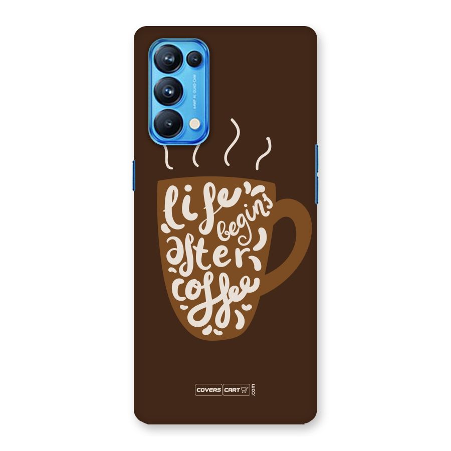 Coffee Mug Back Case for Oppo Reno5 Pro 5G
