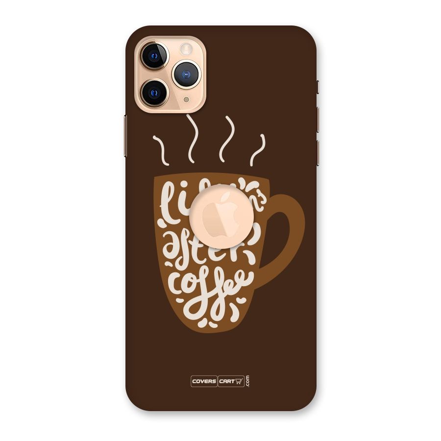 Coffee Mug Back Case for iPhone 11 Pro Max Logo Cut