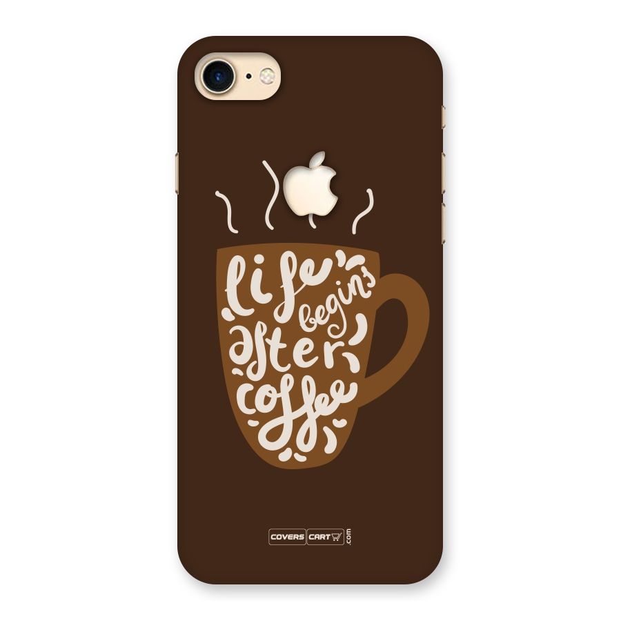 Coffee Mug Back Case for iPhone 7 Apple Cut