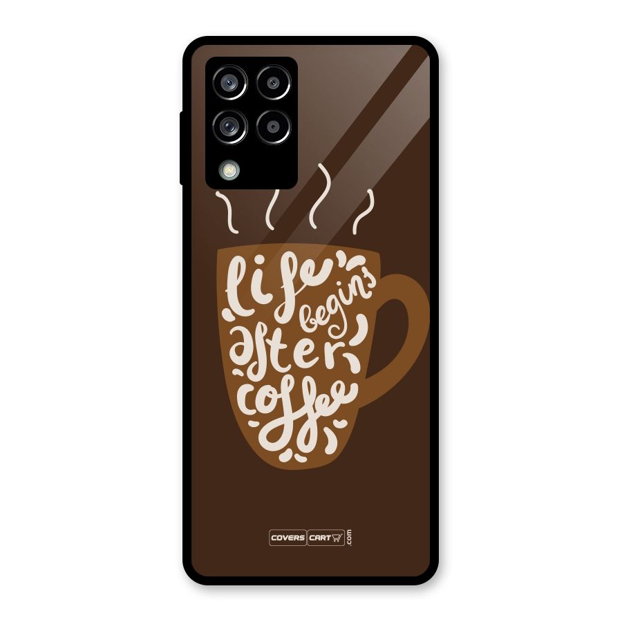 Coffee Mug Glass Back Case for Galaxy M53 5G