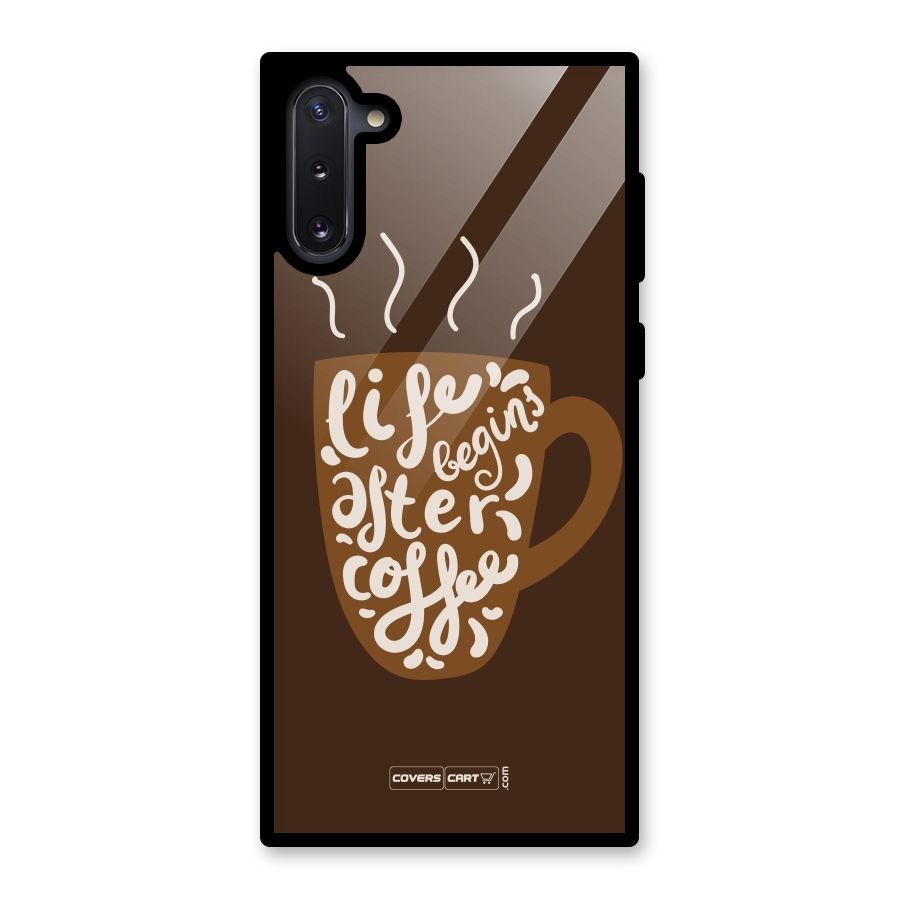 Coffee Mug Glass Back Case for Galaxy Note 10