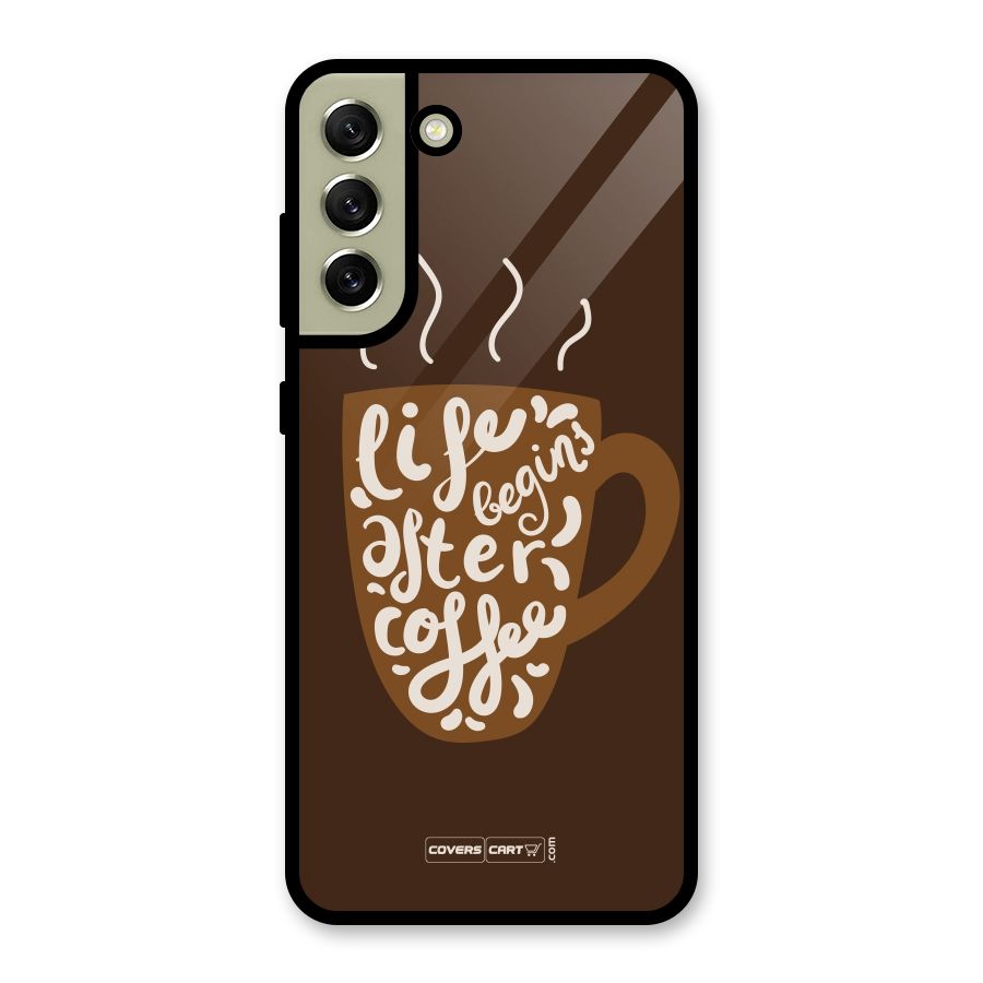 Coffee Mug Glass Back Case for Galaxy S21 FE 5G