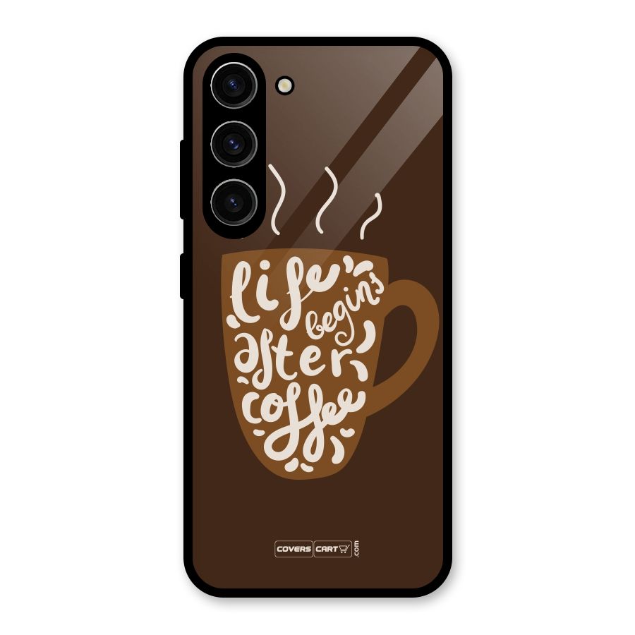 Coffee Mug Glass Back Case for Galaxy S23