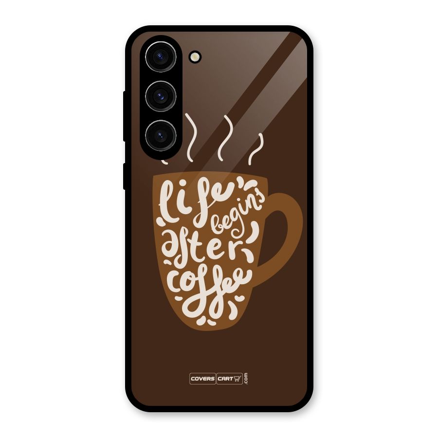 Coffee Mug Glass Back Case for Galaxy S23 Plus