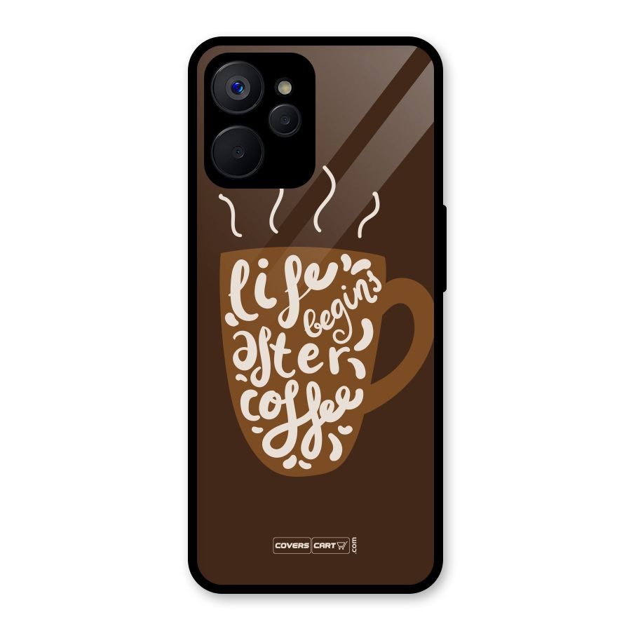 Coffee Mug Glass Back Case for Realme 9i 5G