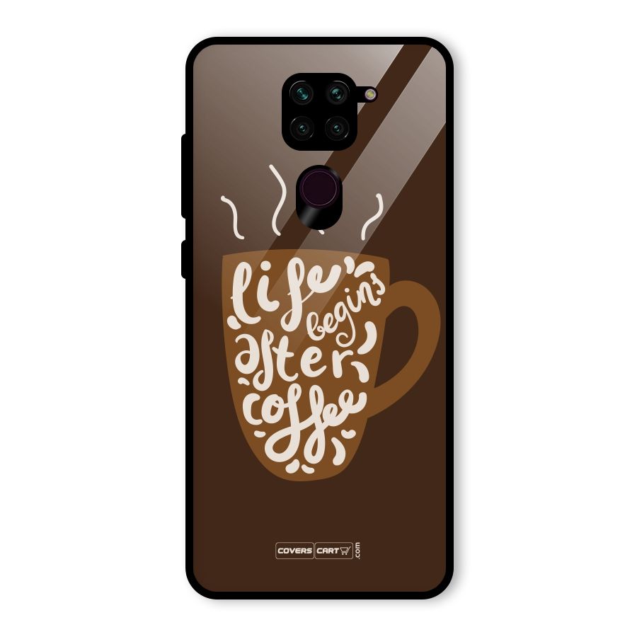 Coffee Mug Glass Back Case for Redmi Note 9