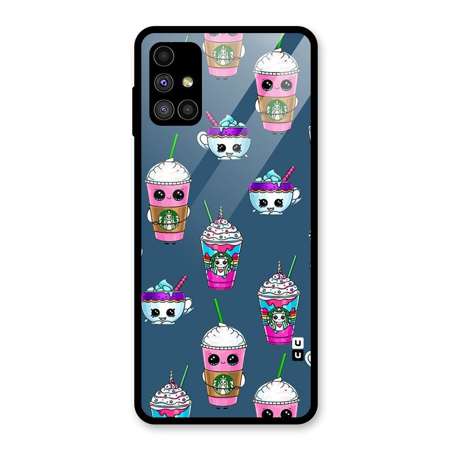 Coffee Mugs Glass Back Case for Galaxy M51