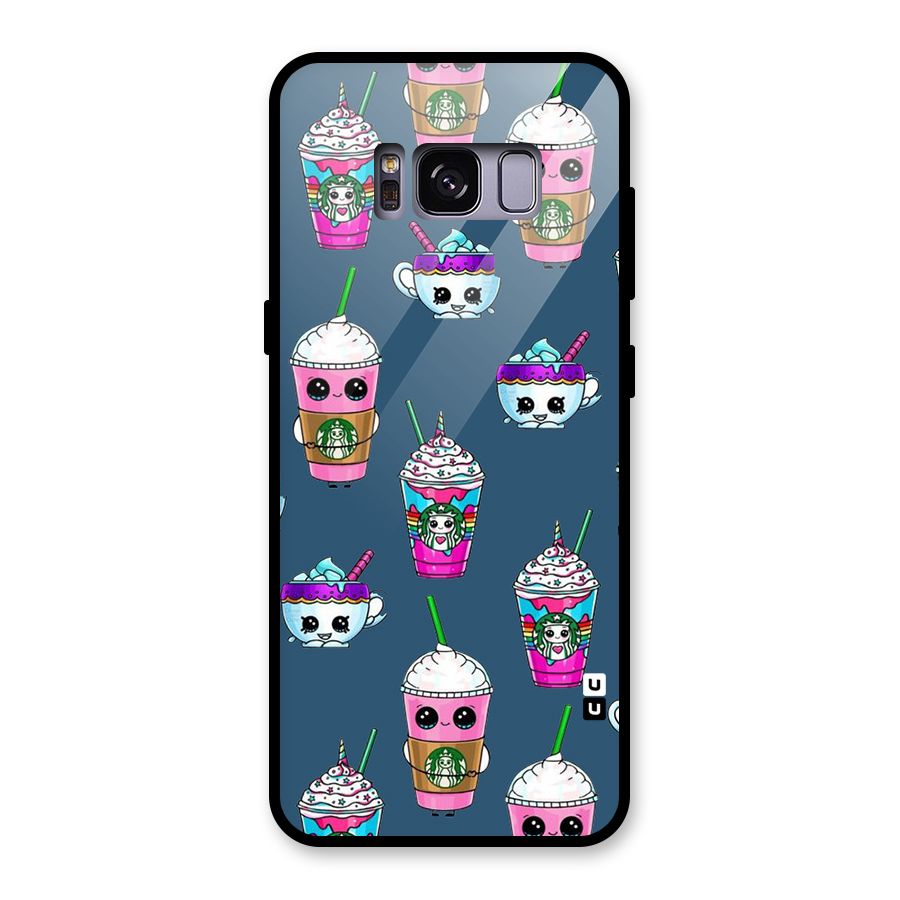 Coffee Mugs Glass Back Case for Galaxy S8