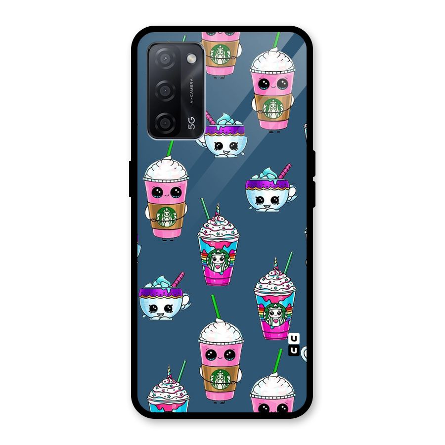 Coffee Mugs Glass Back Case for Oppo A53s 5G