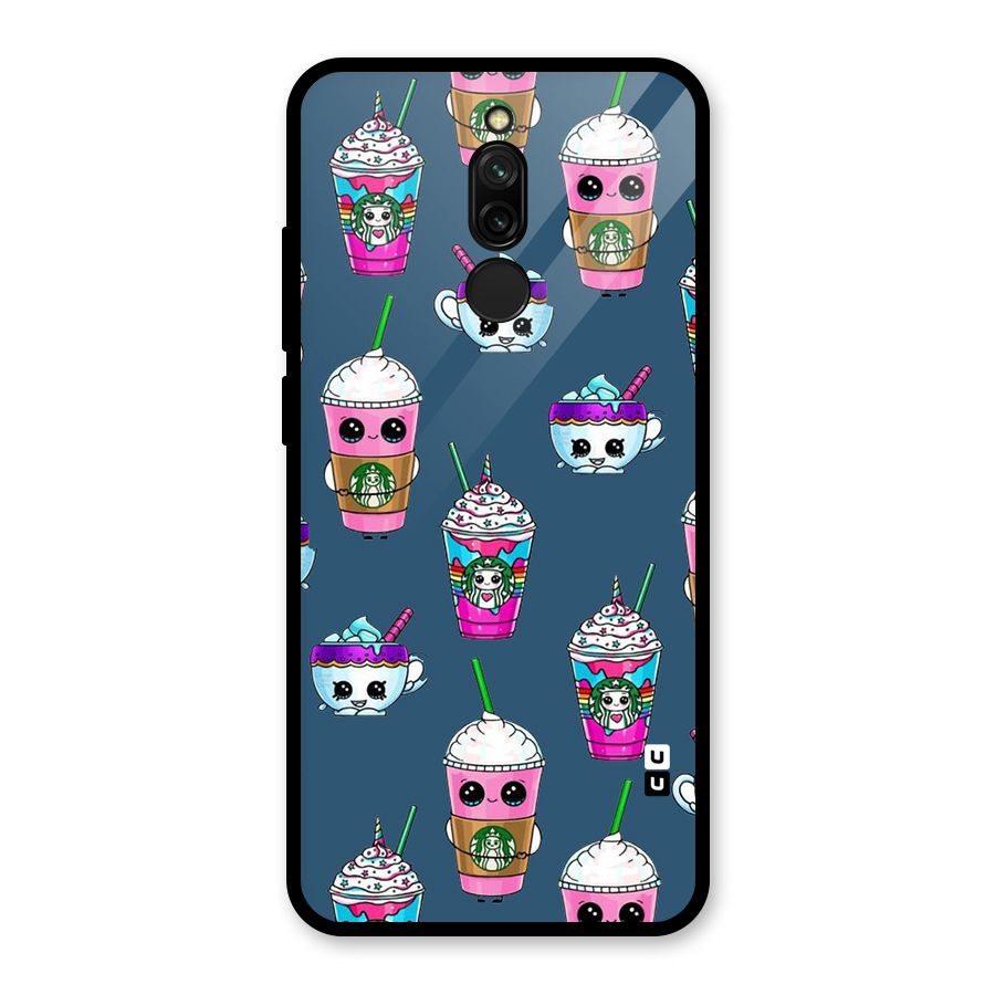 Coffee Mugs Glass Back Case for Redmi 8