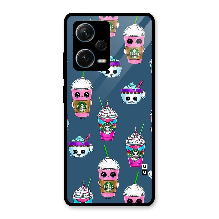 Coffee Mugs Glass Back Case for Redmi Note 12 Pro Plus 5G