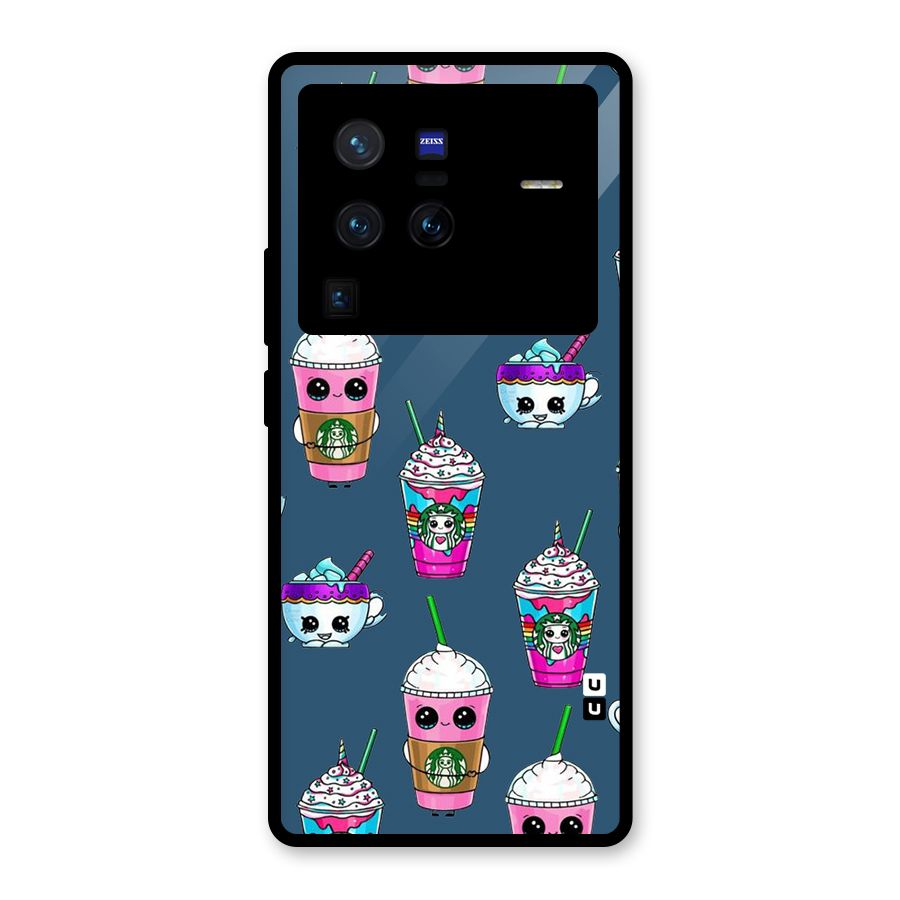 Coffee Mugs Glass Back Case for Vivo X80 Pro