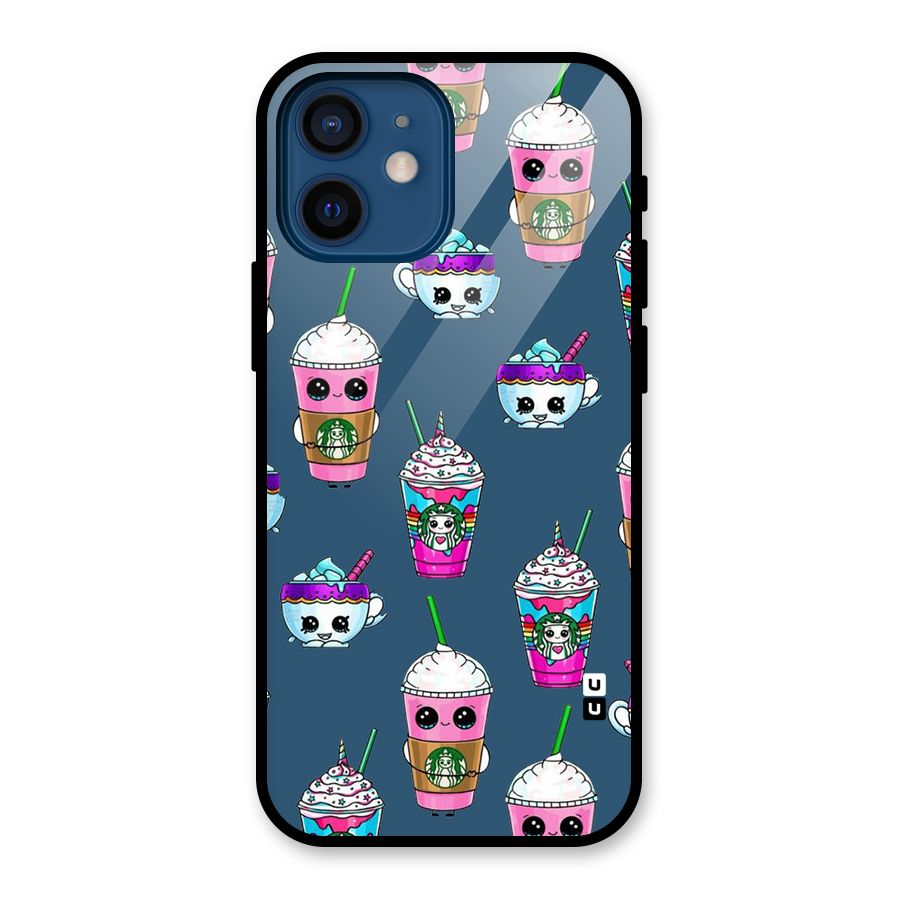 Coffee Mugs Glass Back Case for iPhone 12 Mini