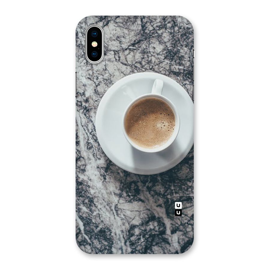 Coffee On Marble Back Case for iPhone XS