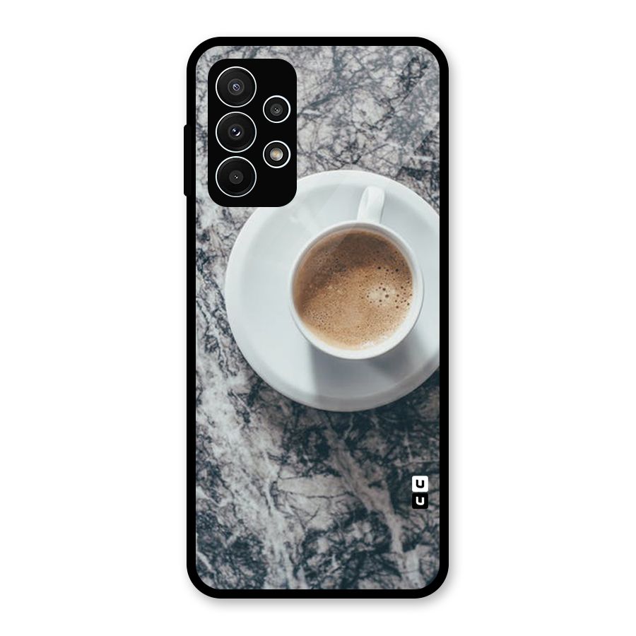 Coffee On Marble Glass Back Case for Galaxy A23