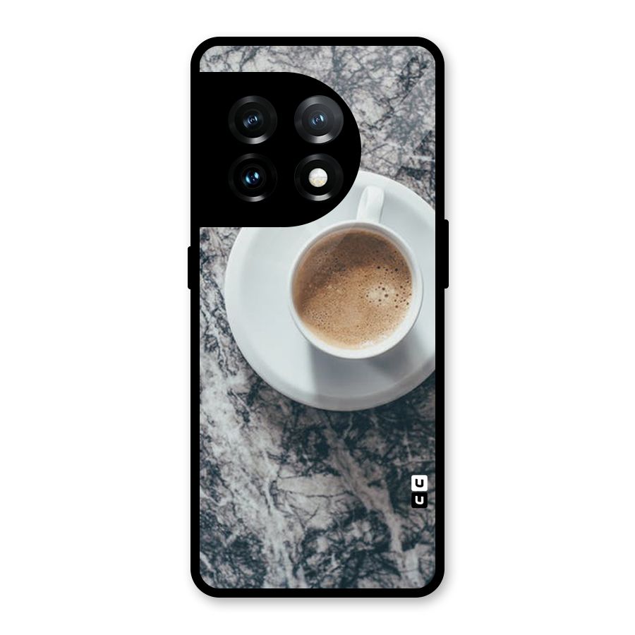 Coffee On Marble Glass Back Case for OnePlus 11