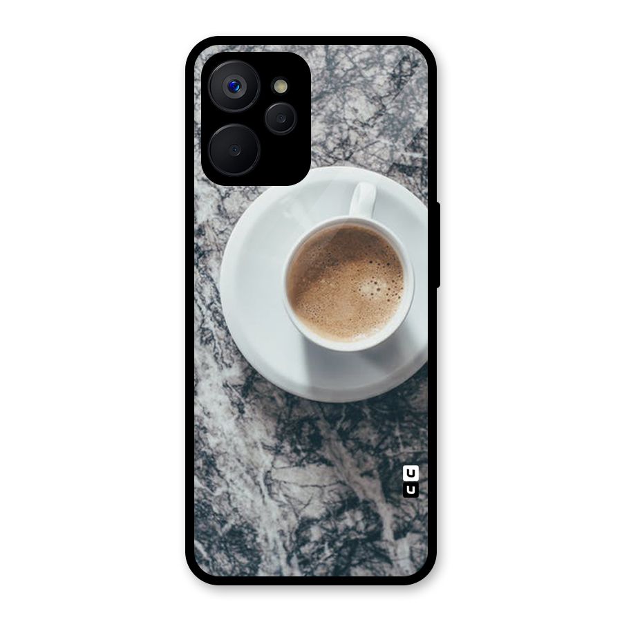Coffee On Marble Glass Back Case for Realme 9i 5G