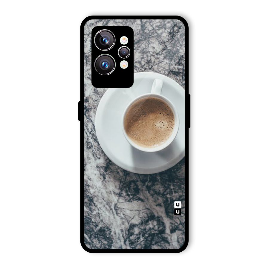 Coffee On Marble Glass Back Case for Realme GT2 Pro