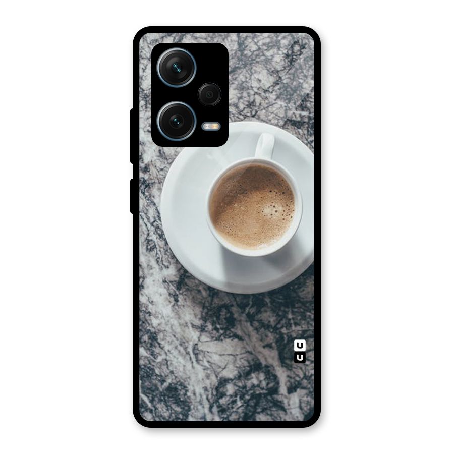 Coffee On Marble Glass Back Case for Redmi Note 12 Pro Plus 5G