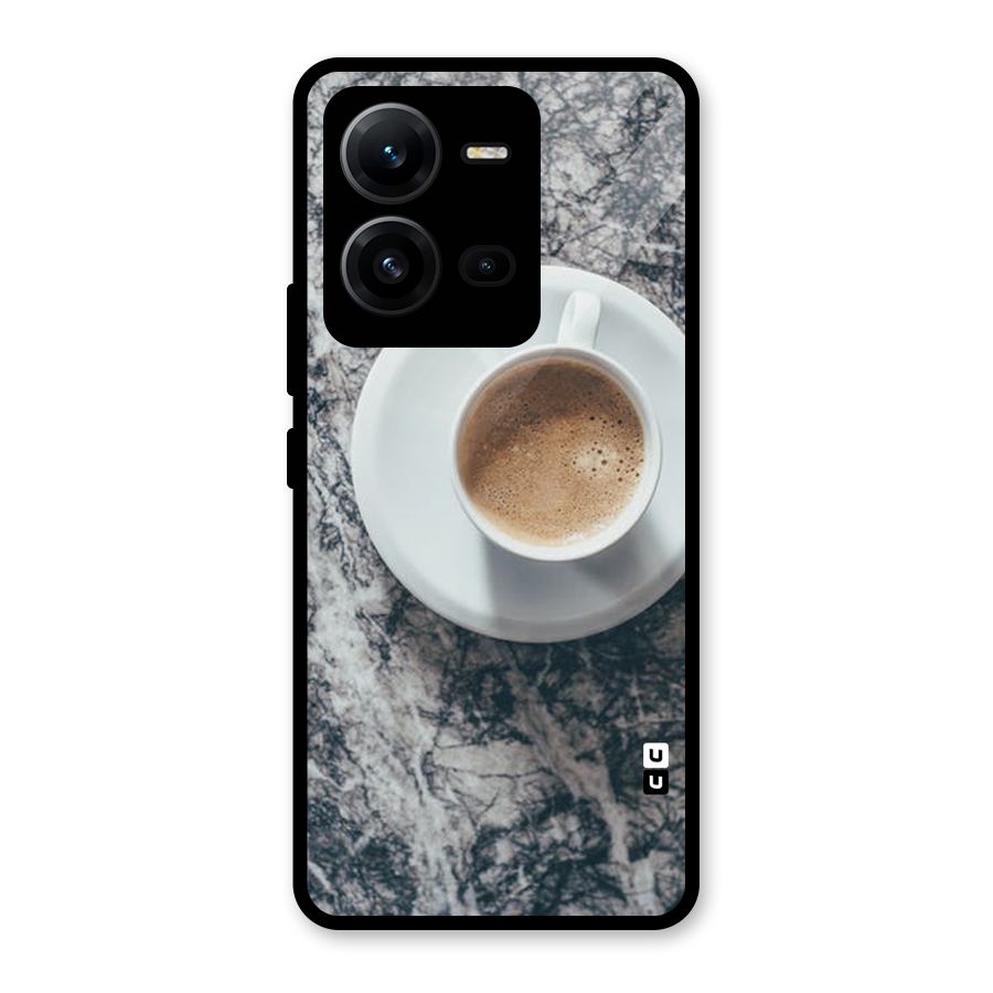 Coffee On Marble Glass Back Case for Vivo V25